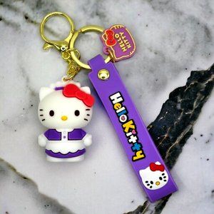 New Hello Kitty Keychain Anime Sanrio Chain Car Accessories Gift for Kids Women